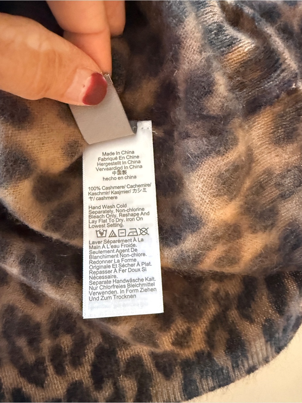 J Crew Leopard Cashmere Cardigan - Picture 7 of 7